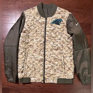 Nike Men's Carolina Panthers NFL Salute to Service Bomber Jacket